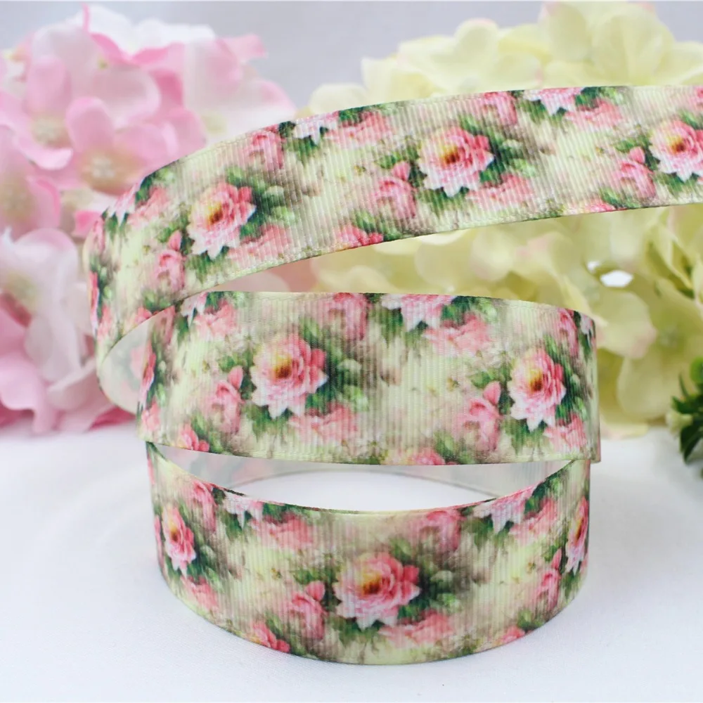 16607 86 25 мм мультфильм печатных grosgrain ленты Аксессуары тесьма DIY материалы ручной
