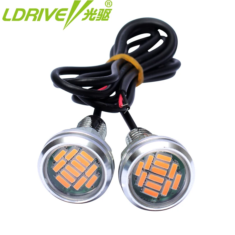 LDRIVE 23 мм 2 шт./лот соколиный глаз Автомобильный светодиодный Противотуманные фары
