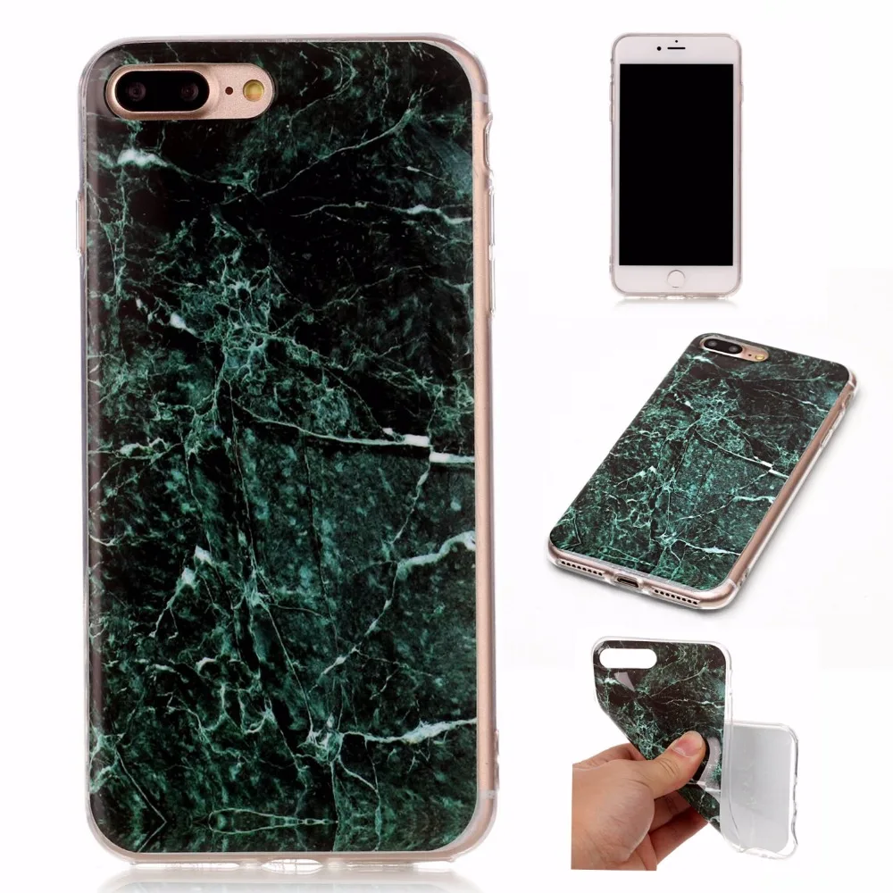 Soft TPU Silicone Cases for iphone On 4 4S 5S 5C SE 6 6s 6plus 7 Plus Marble Stone image Para For iPod Touch 5/6 Back Cover |