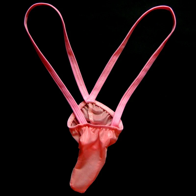 Стринги мужские с мешочком модное пикантное нижнее белье для геев микро стринги