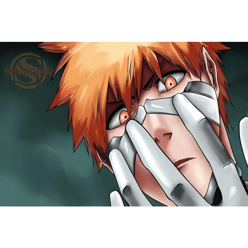 P0292 полая Ichigo аниме отбеливатель плакат на заказ холст плакат искусство отделочная ткань для дома ткань стены плакат печать шелковая ткань - Цвет: Шоколад