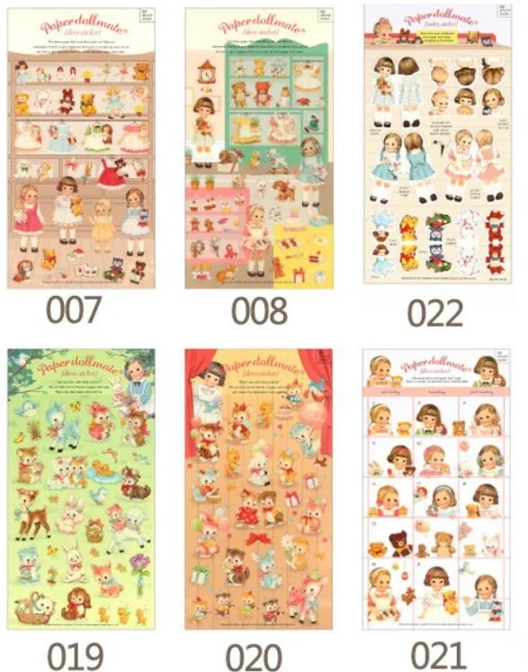 1 упак./лот Kawaii для девочек серии прозрачный Стикеры декоративные наклейки, Канцтовары Стикеры s