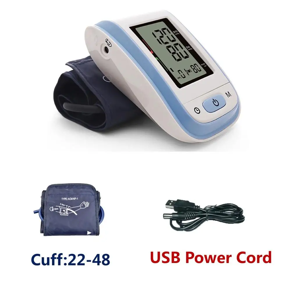 Blue Cuff22-48 USB Медицинское оборудование, тонометр, цифровой натяжитель верхней руки, прибор для измерения артериального давления, BP манжета 22-32/22-48 - Цвет: Blue Cuff22-48 USB