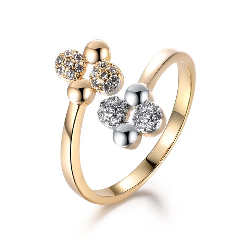 XIAGAO Luxury Women Wedding Band with Heart and Arrow Cut Clear Zircon Fashion Open Ring for Christmas Gift XGR666 | Украшения и