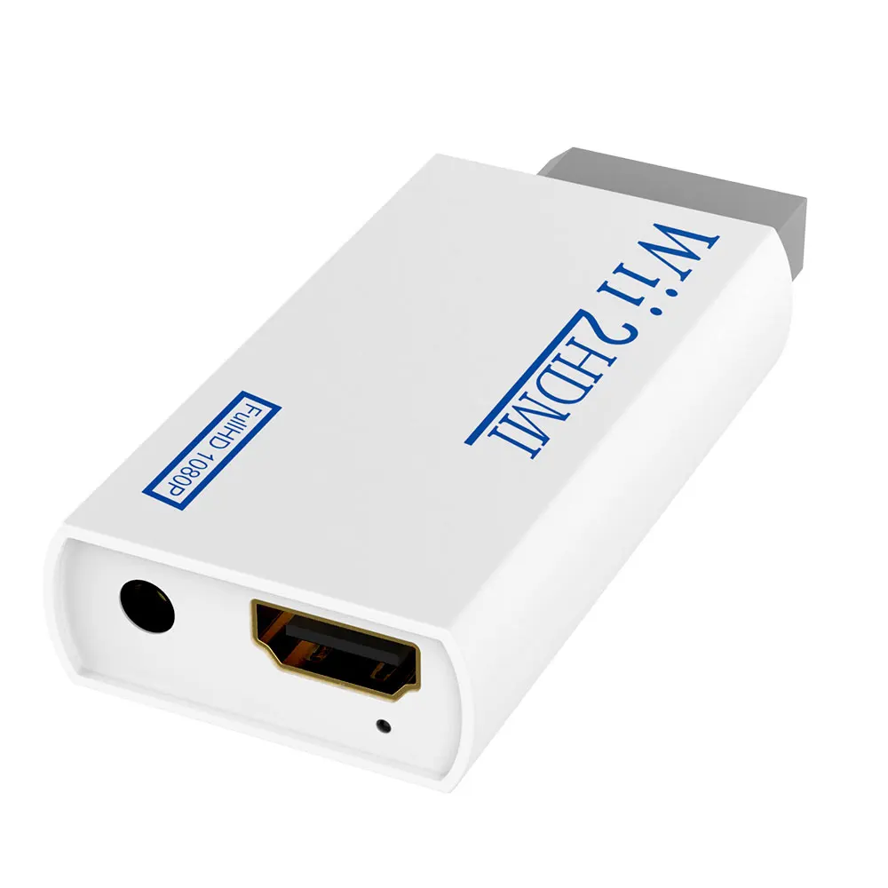 Wii 2HDMI адаптер для HDTV монитора 3,5 мм аудио wii в HDMI адаптер конвертер Поддержка Full HD 720P 1080P