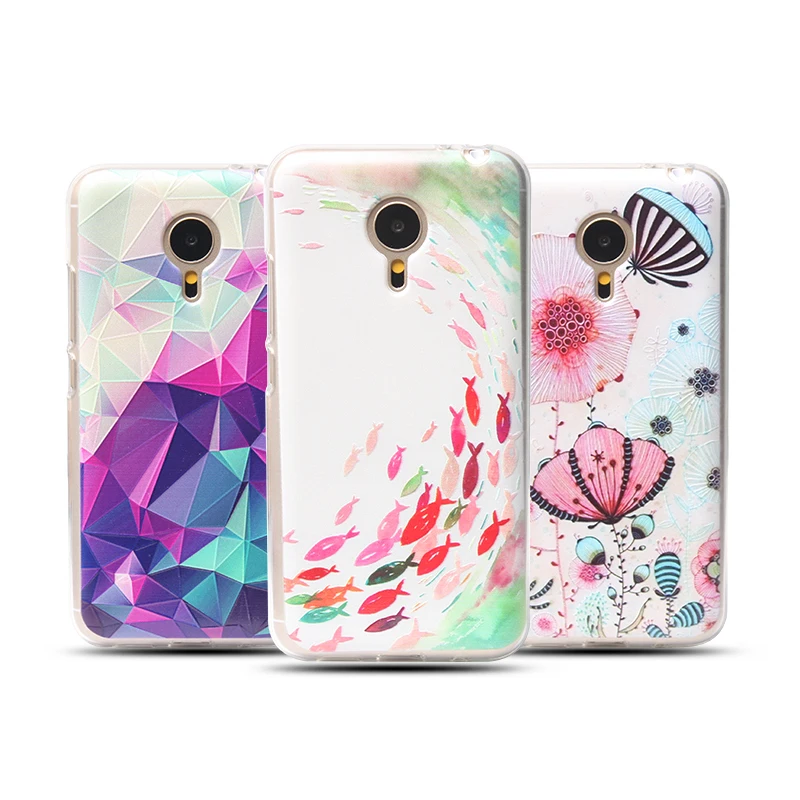 QBQB For MEIZU MX5 Phone Bag Case 3D Stereo Relief Painting Soft Silicon Back Cover Colorful New anti-knock TPU case |