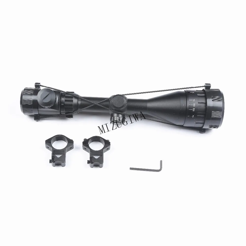 MIZUGIWA прицел 3-9X50 AOEG Красный Зеленый с подсветкой Air винтовка снайперская Оптика 11