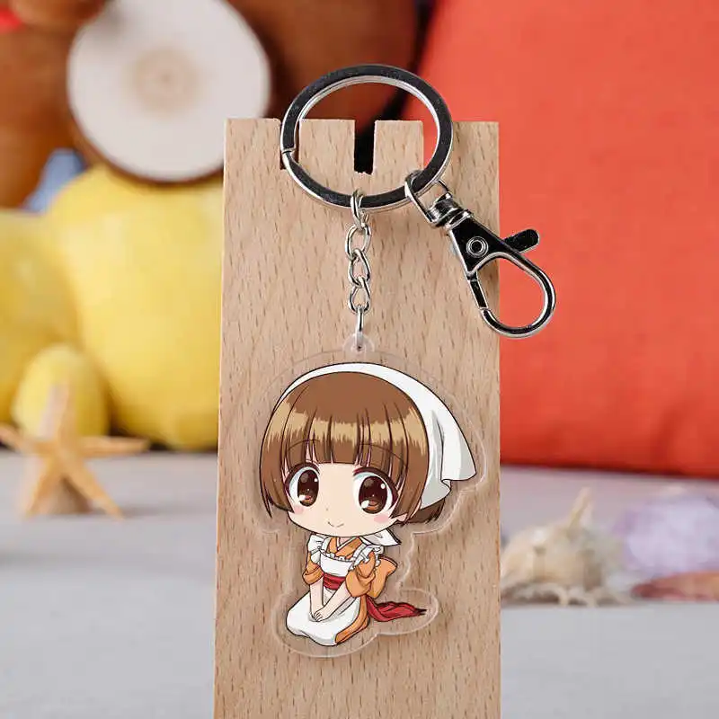 Аниме Yuragi sou no Yuuna san брелки акриловые Мультяшные фигурки автомобильные держатель