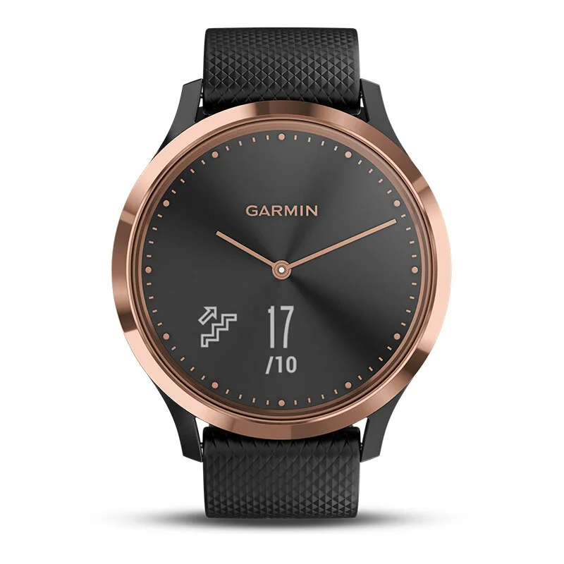 GARMIN vomove HR гибридные Смарт-часы для мужчин и женщин черный/розовое золото |