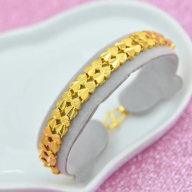 B Женский s цепочка на руку женский опт Bijoux золотой цвет цепочка звено браслет для женщин ювелирные изделия mulheres pulseira - Окраска металла: B