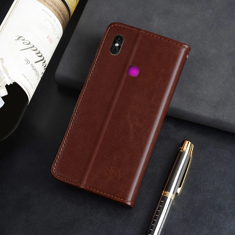 Кожаный чехол с откидной крышкой для Leagoo M13 крышка из искусственной кожи защитный