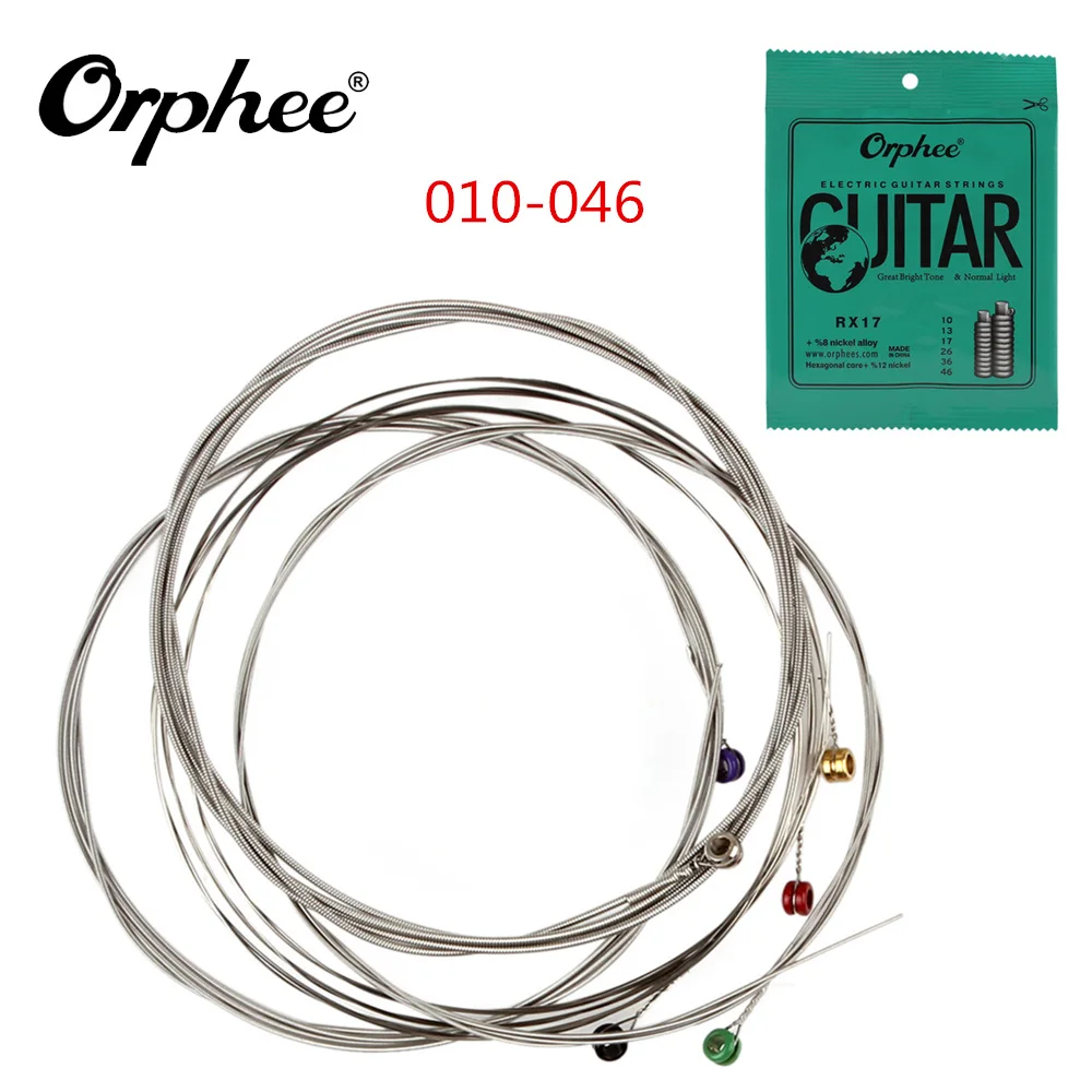 6 шт./компл. Orphee Электрогитары строка 010 046 Никель покрытые сплавом из Сталь струны