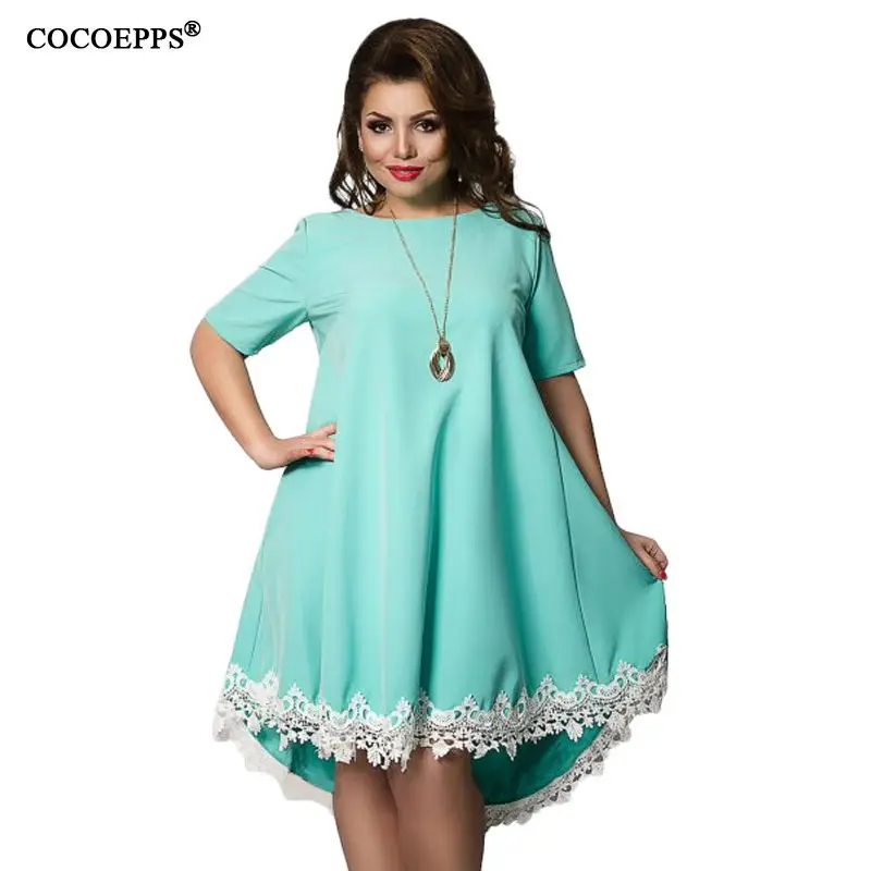 COCOEPPS женское платье с кисточками большого размера в стиле пэчворк 2019