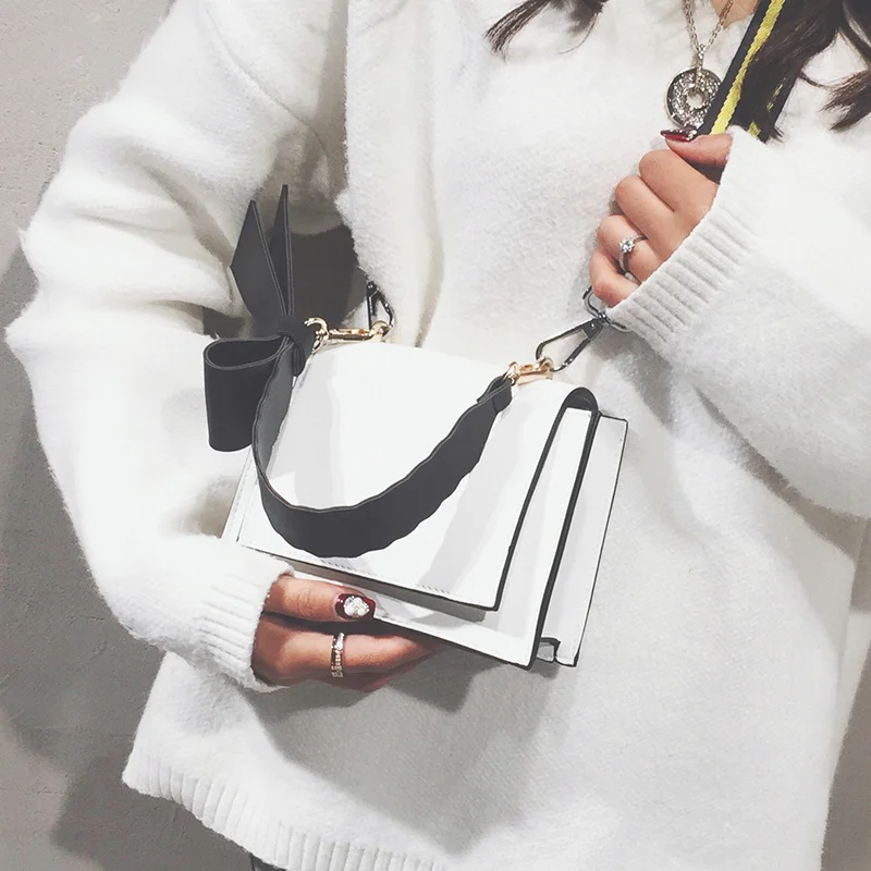 Женская сумка FuAhaLu новая модная для девушек на плечо с широким ремешком маленькая