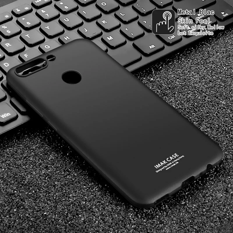 IMAK for Huawei Honor8 Pro TPU Cases with Anti-explosion Screen Film Honor 8 / V9 - Metal Black |