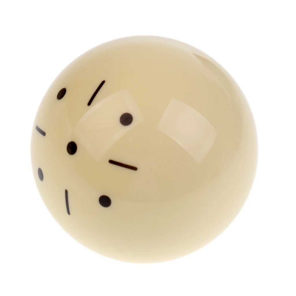 57mm Black Dot Spot White Practice Training Billiard Pool Cue Ball 2 1/4' 6 oz Billiards Replacement | Спорт и развлечения