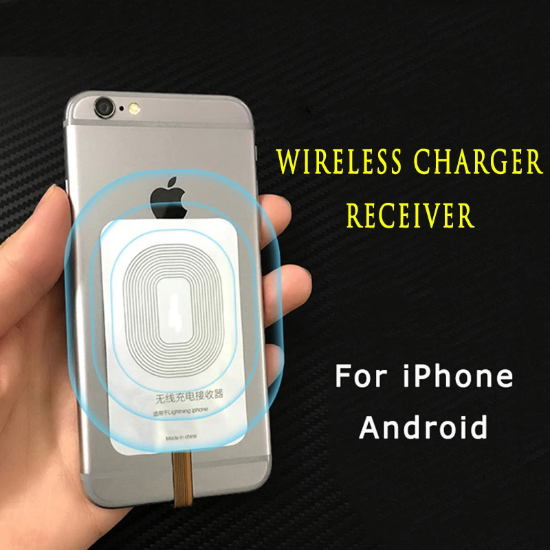 Qi Беспроводное зарядное устройство приемник для Samsung iPhone Micro USB универсальный