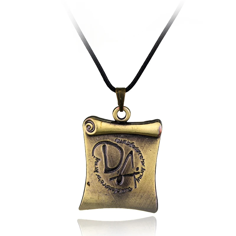 20 шт./партия, ожерелье Deathly Hallows, подвески Horcrux, ювелирные изделия, Deathly halloes, вращающееся колье с кулонами треугольной формы для мужчин - Окраска металла: Party Accessories