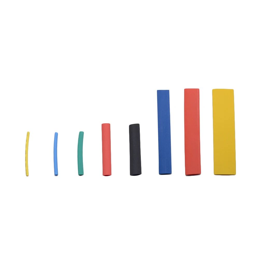 328PCS/Lot 5 Colors 8 Sizes Assorted 2:1 Flame-retardant Bagged Heat Shrink Tubing Kit