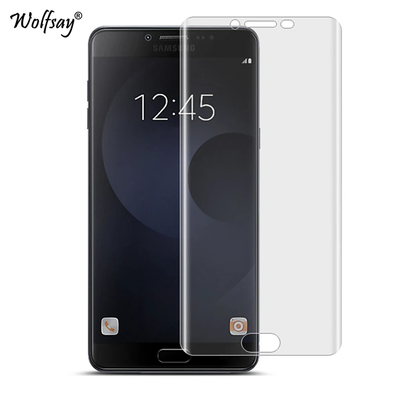 Мягкий ТПУ полное покрытие нано пленка фольга для Samsung Galaxy C9 Pro защита экрана C9000
