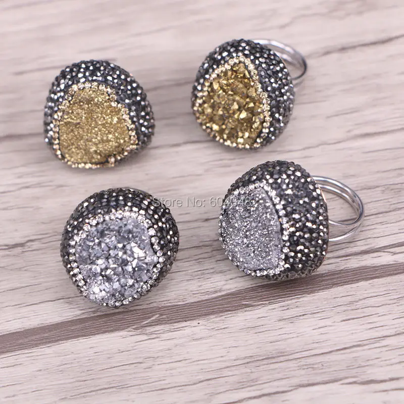 5 шт. натуральный Золотой Желтый/серебряный цвет СЕРЫЙ титановый Фотофон|gem stone