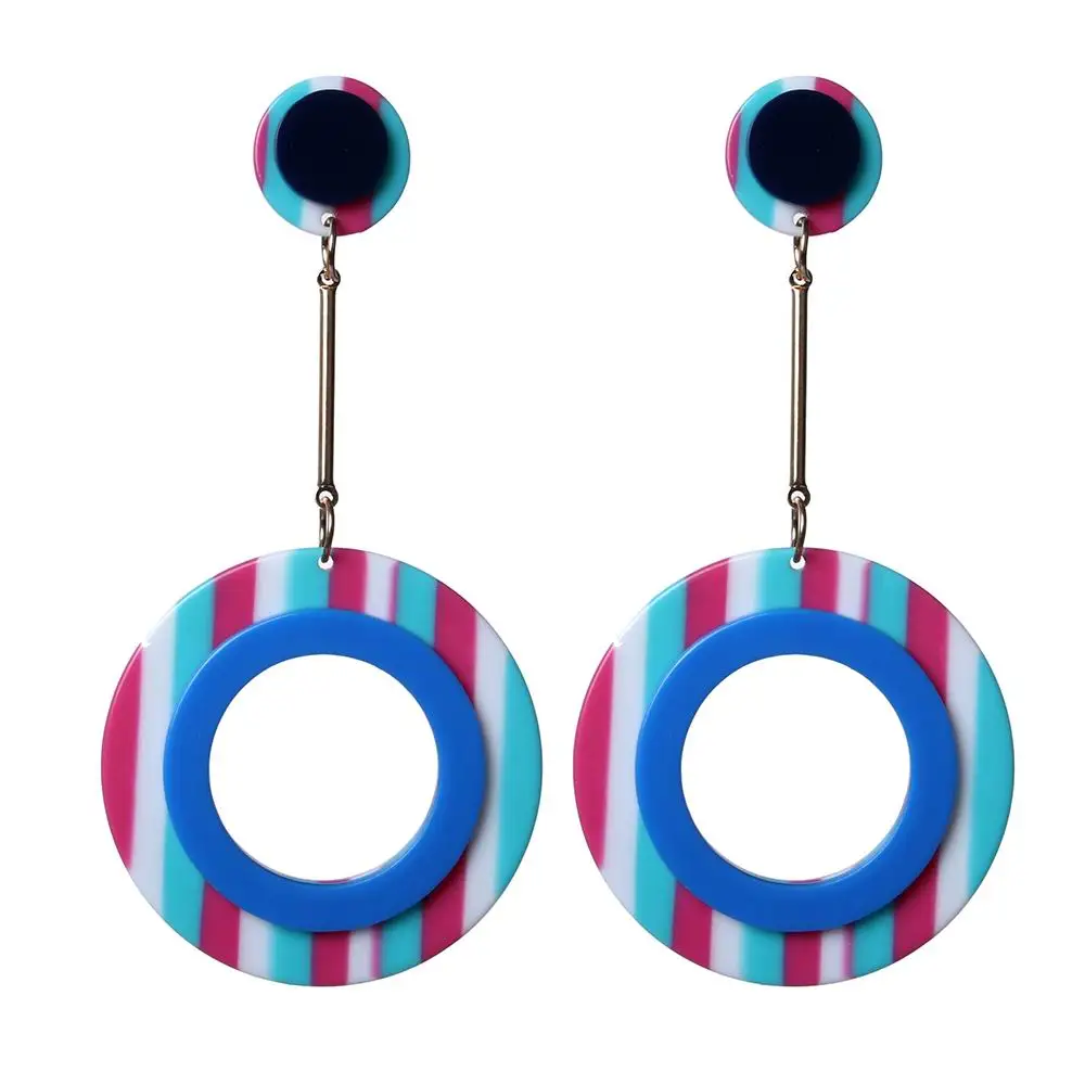 Женские круглые серьги-подвески 2 цвета 6 цветов | Украшения и аксессуары