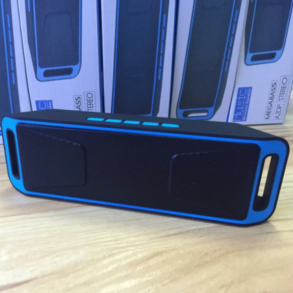 Открытый беспроводной bluetooth динамик Колонка HD стерео бас беспроводной звуковой ящик TF/FM/U диск MP3 плеер динамик s с микрофоном