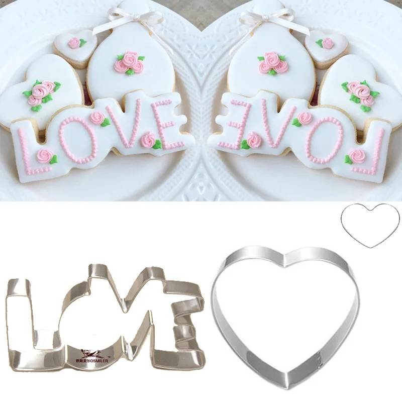 3 шт. металлические формы для выпечки кондитерских изделий|heart cookie cutter|cookie cuttercookie