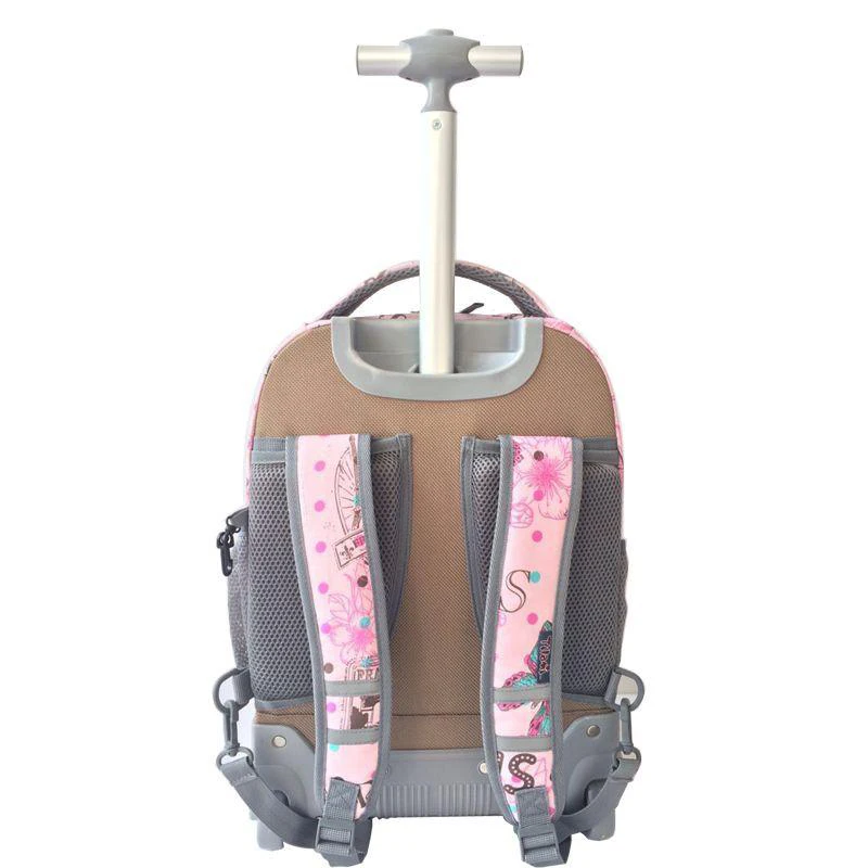 Rolling Backpack Children Trolley School Bags Laptop 18 Inch Multifunction Wheeled Bookbag Travel Bag for Kids and Students | Багаж и