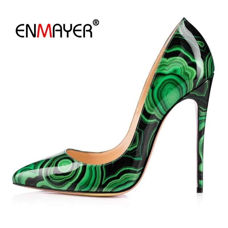 

Enmayer Pointed Toe Casual Slip-On Super High Thin Heels Zapatos De Mujer De Moda 2020 De Vestir Women Sandals Size 34-45 LY506