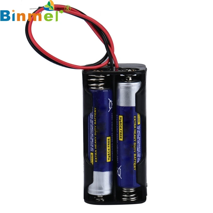 Binmer AAA держатель аккумулятора/корпус/коробка для аккумулятора 2 слота 4 x батарея