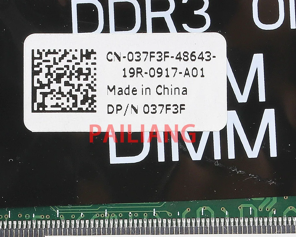 PAILIANG материнская плата для ноутбука DELL N7110 GT525M 1GB PC материнская плата CN-037F3F 037F3F DAV03AMB8E0 tesed DDR3