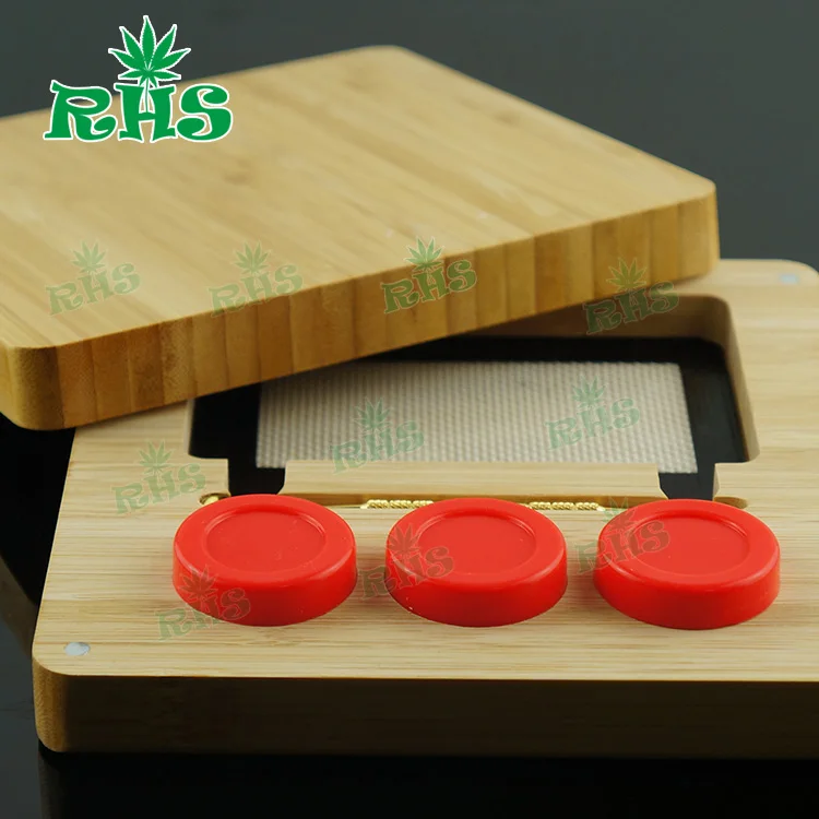 Привлекательный подарок 21 мл бамбуковая деревянная коробка с силиконовым