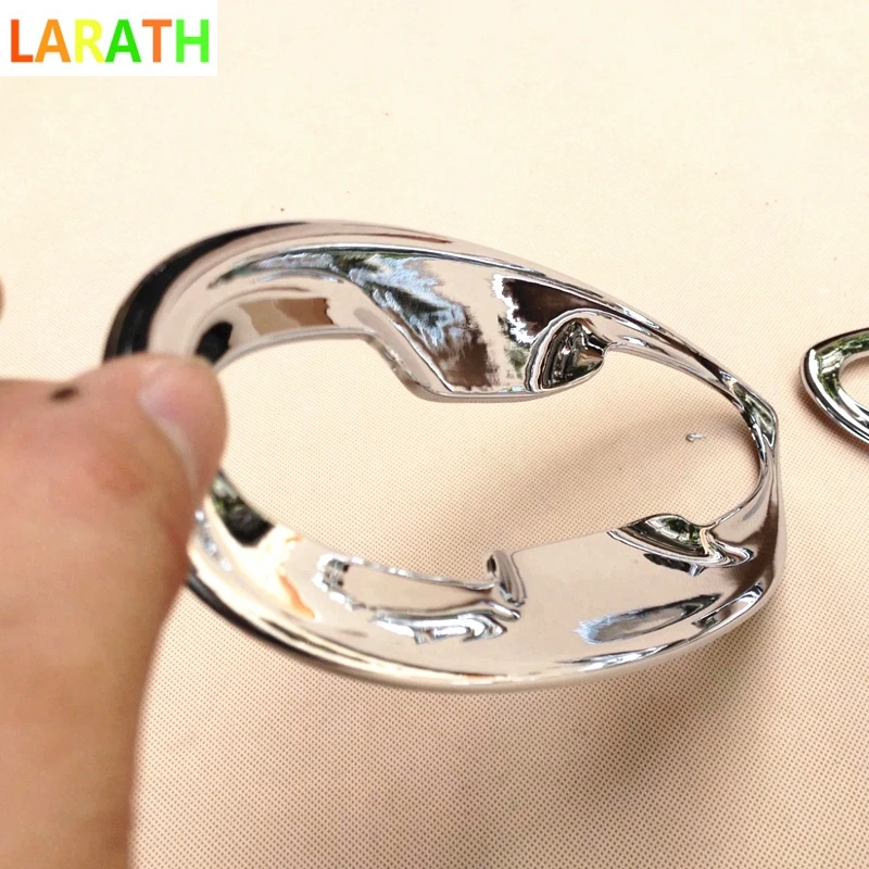 For Honda Fit jazz 2014 2015 2016 2017 car body cover detector trim ABS chrome external door Bowl stick lamp frame hoods 8pcs | Автомобили