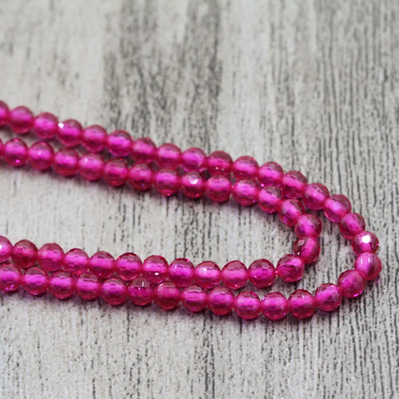 Fashion 1 Strand 15 Inch Natual Red Corundum Faceted Roundel Cut Beads gems Shining Gem Stone Micro Size 2mm/3mm | Украшения и