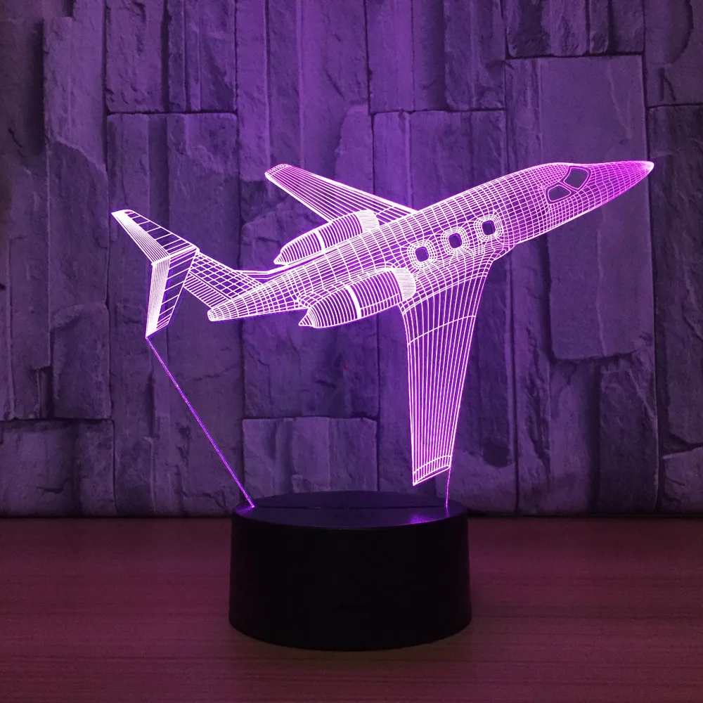 Настольная лампа для детской спальни светодиодная 3D с пультом дистанционного