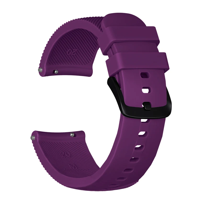 purple Силиконовый ремешок для смарт-часов Garmin Vivoactive 3 Band Vivomove HR ремешок для часов Garmin Forerunner 645 для Huami GTS 20 мм - Цвет: purple