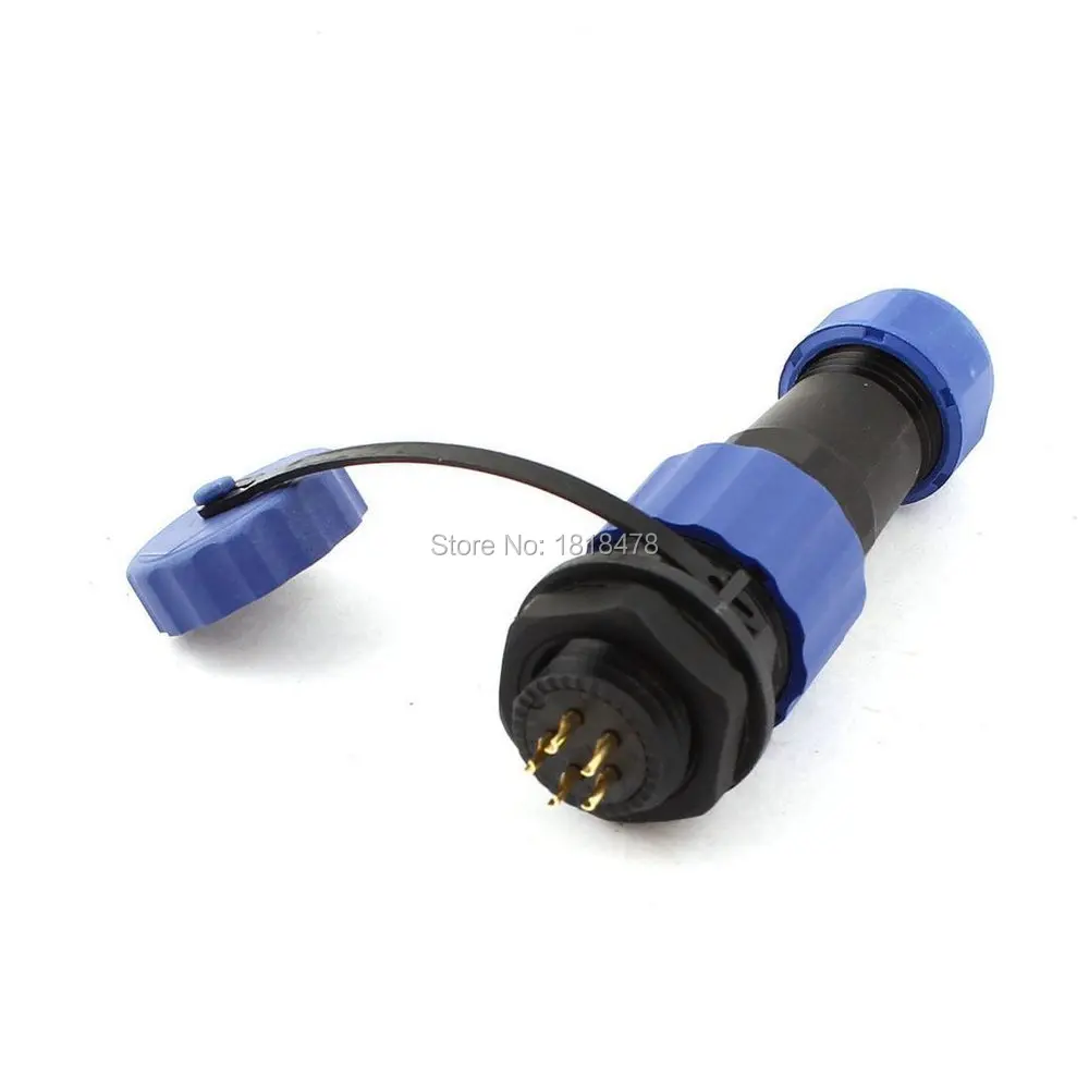 Водонепроницаемый авиационный разъем SD16 16 мм 5 Pin P Панель Крепление IP68|connector