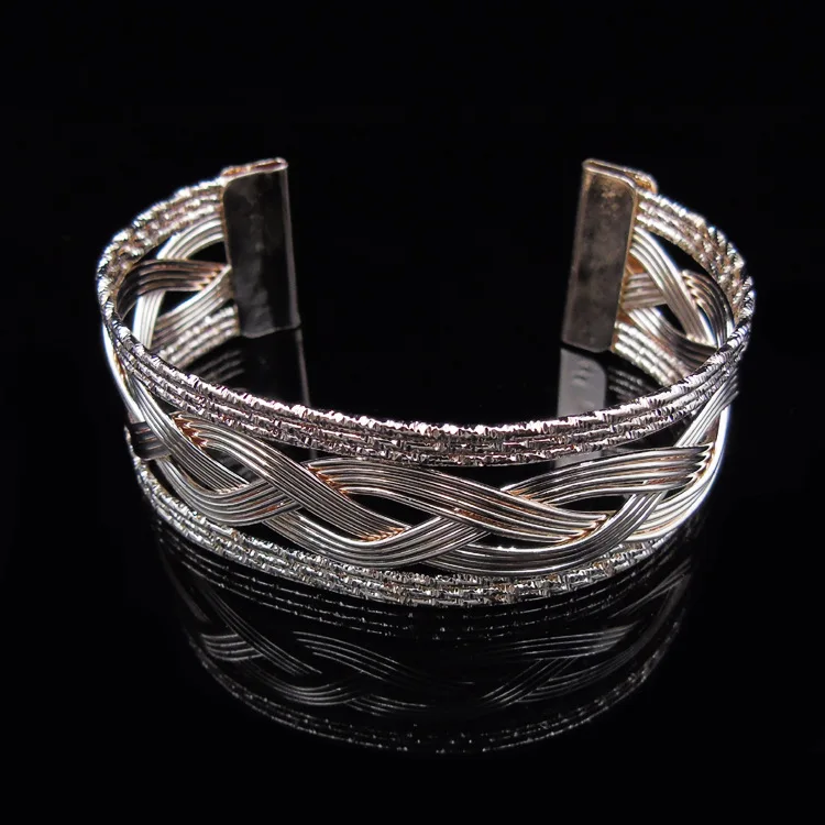 Silver plated exquisite luxury gorgeous fashion open bangle bracelet hollow retro charm jewelry preferred birthday gift | Украшения и