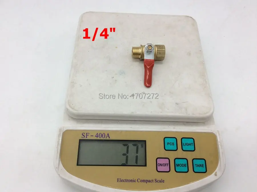 Наружный шаровой клапан 1/4 &quotс наружной резьбой латунный медный штуцер