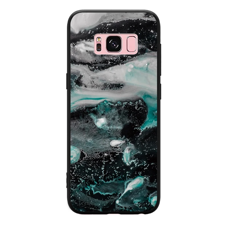 Жесткий чехол для телефона Geode Design с мраморным узором Samsung Galaxy S6 S7 Edge S8 S9 Plus Note 3 4 5 8