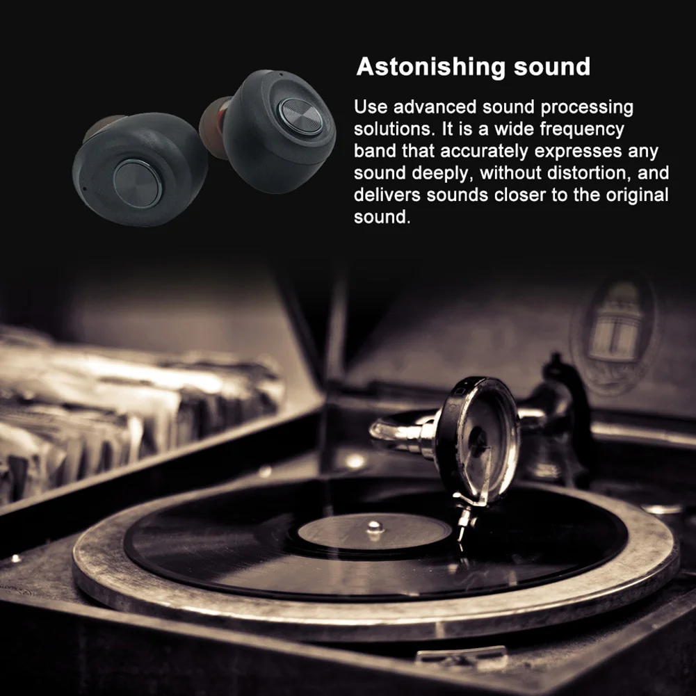 Control Sports Noise Reduction Bluetooth 5.0 Auto Pairing Stereo Call TWS Earphone Mini Wireless Headset Earbuds | Электроника