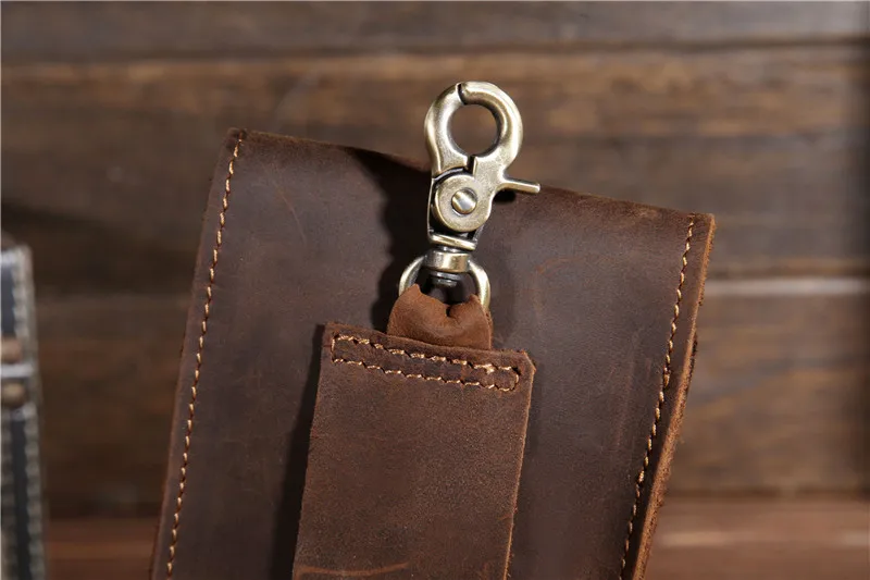 Новые мужские туфли из натуральной кожи мобильный телефон Чехол карманный хип