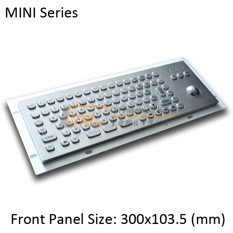 MINI 86 keys stainless keyboard with optical trackball mini metal kiosk | Компьютеры и офис