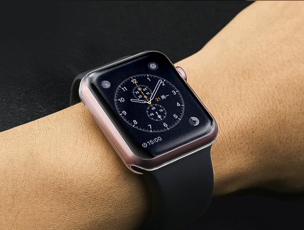 Защитный чехол для Apple Watch, версии 5 4 3 2 1 40 мм 44 мм 360 прозрачный чехол из ТПУ с полной чехол для наручных часов Iwatch, 5 4 3 2 1 38 мм 42 мм