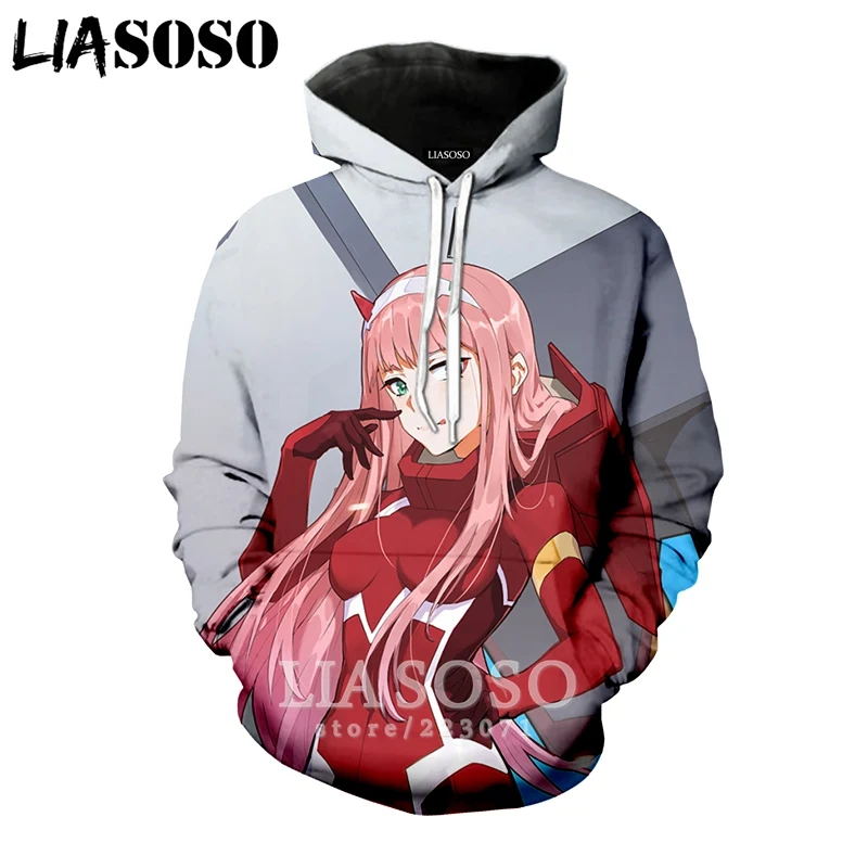 23 LIASOSO, зимняя модная Толстовка для мужчин и женщин, 3D принт, аниме, Дарлинг в франксе, толстовки, унисекс, пуловер с длинными рукавами, A103-12 - Цвет: 23