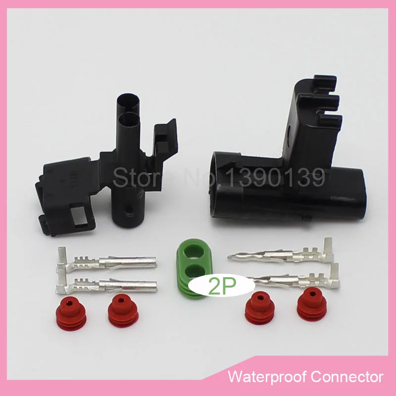 2 sets P Большой Ток Авто Водонепроницаемый Разъем 25А 2Pin Мужчина и Женщина для OD2.5mm2