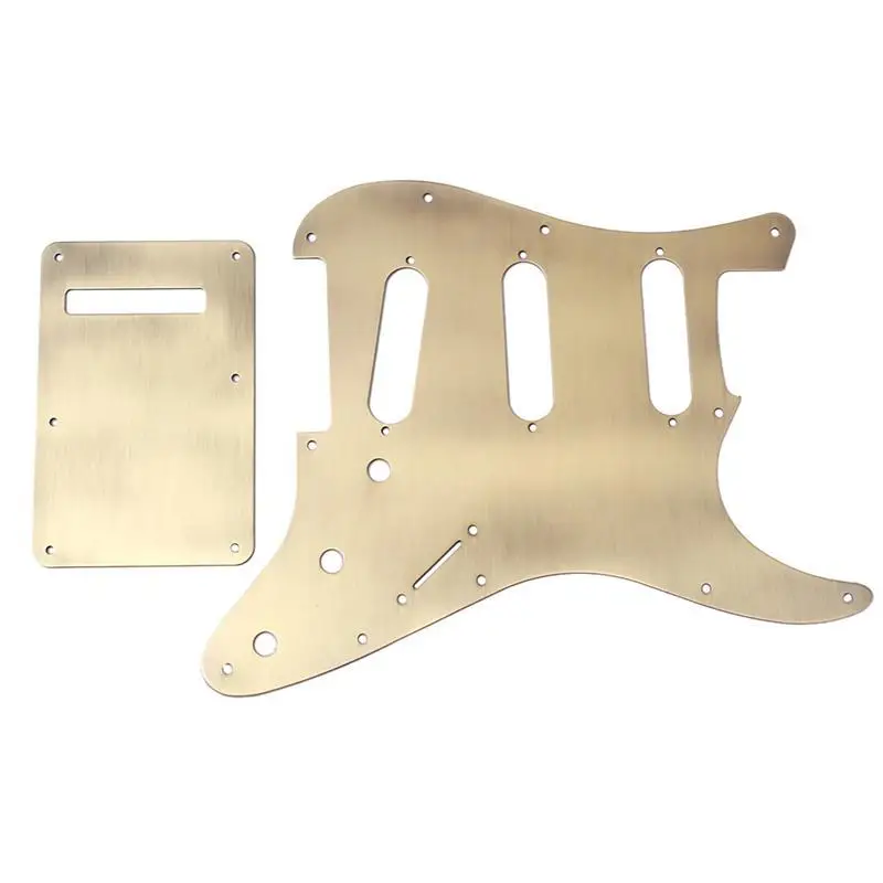 Алюминиевый сплав HH Pickguard щит царапина Пластина для ST для Fender электрогитары инструмент Аксессуары(GQ53