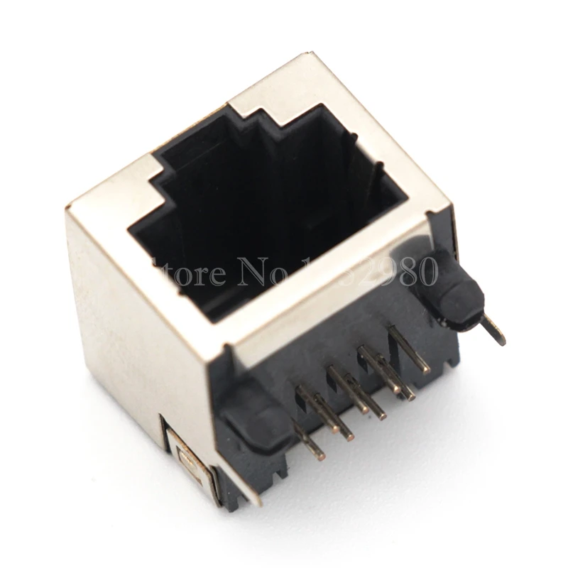 10 шт./лот RJ45 Ethernet разъем PCB Монтажная Сетевая розетка 8P8C медный корпус 16 мм |