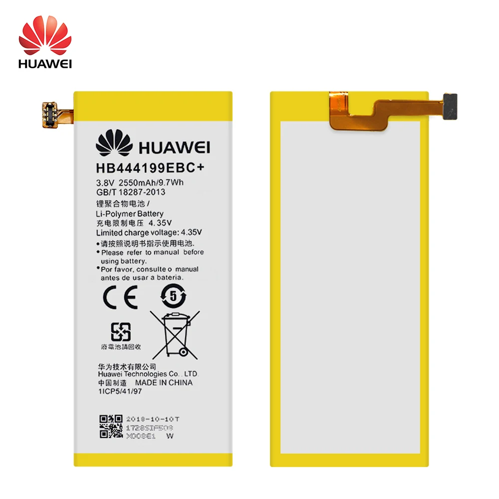 

HuaWei 100% Original HB444199EBC+ Battery For Huawei Honor 4C C8818 CHM- CL00 CHM-TL00H / G Play Mini Replacement Phone Batteria